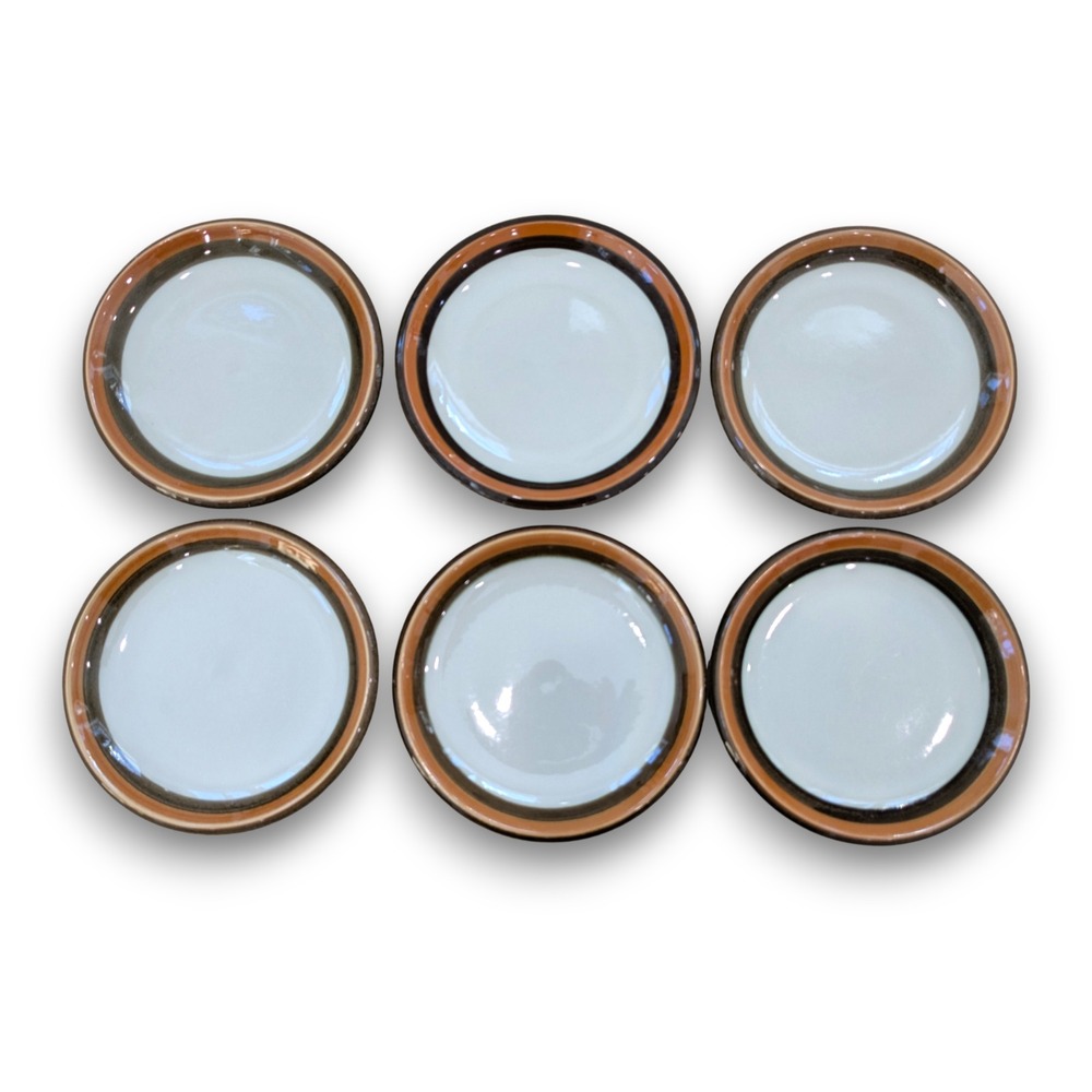 Rorstrand Sweden Vintage MCM Annika Set of 6 Salad Plates 8.5''